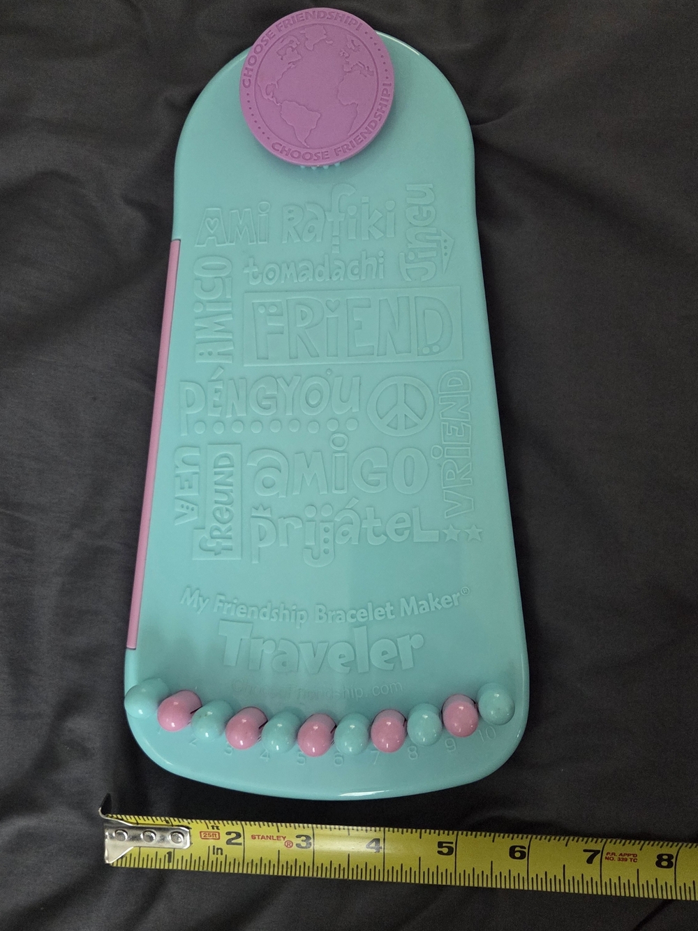 Traveler Friendship Bracelet Maker - Teal and Pink